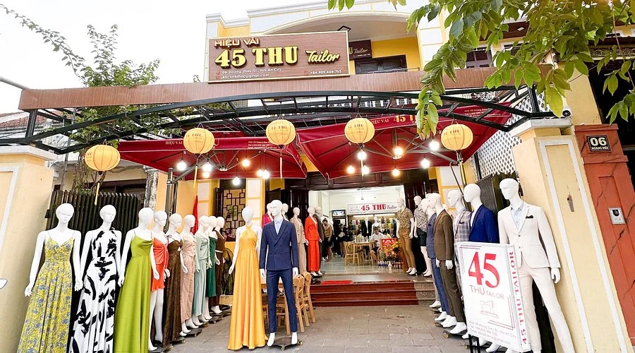 45 Thu tailor signboard in Hoi An Vietnam