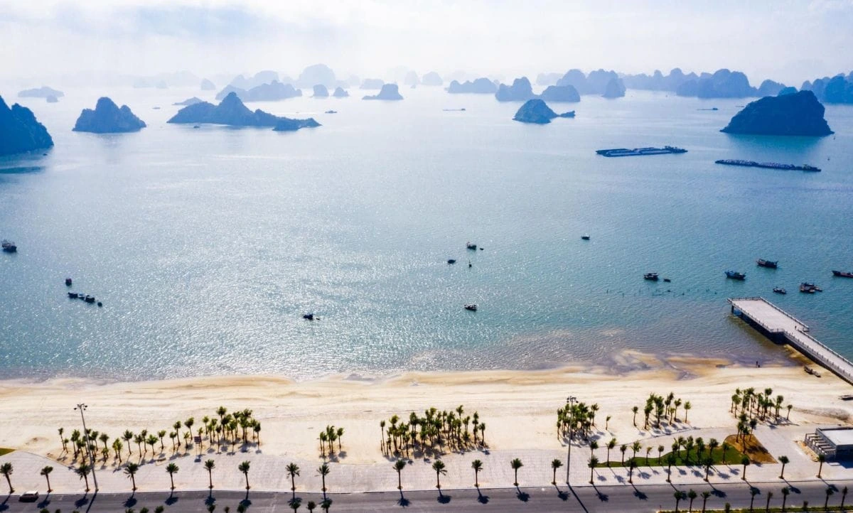 Bai Chay Beach Ha Long Bay coastline Vietnam