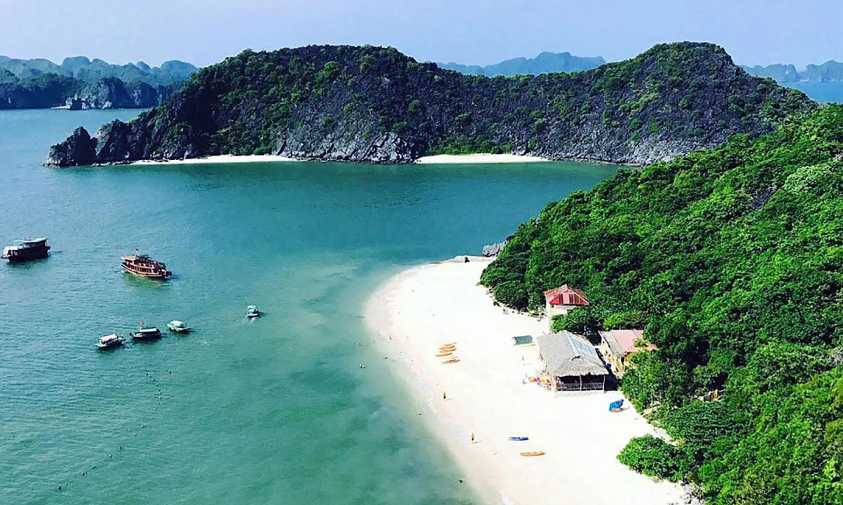 Cat Ba Island beach near Hanoi Vietnam