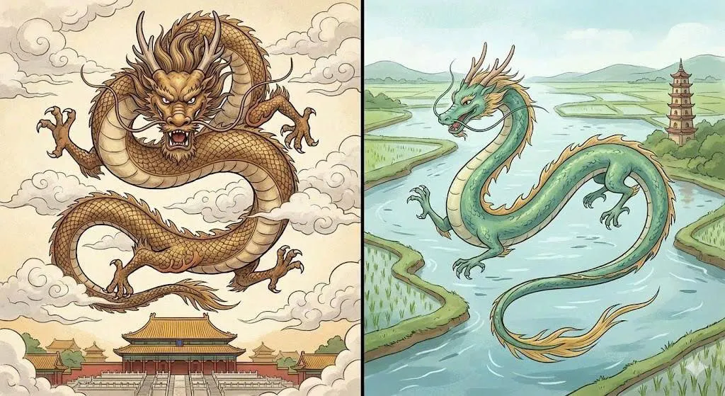 Chinese Dragon vs Vietnamese Dragon