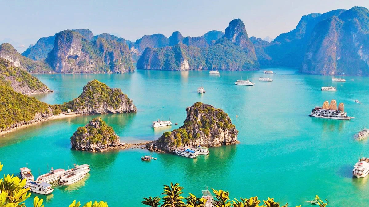 Ha Long Bay UNESCO World Heritage limestone islands