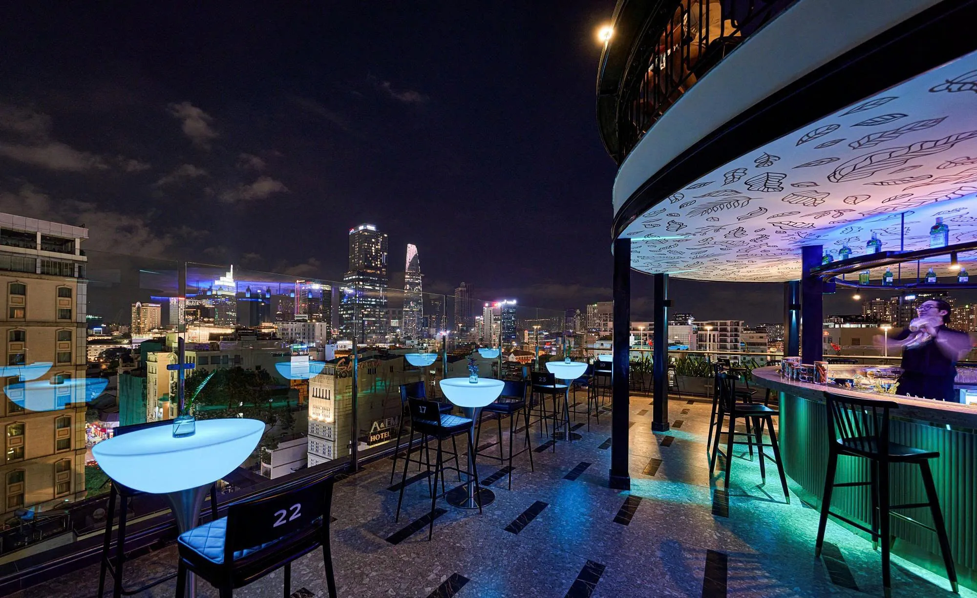 twilight sky bar in Valentine in Vietnam 2026
