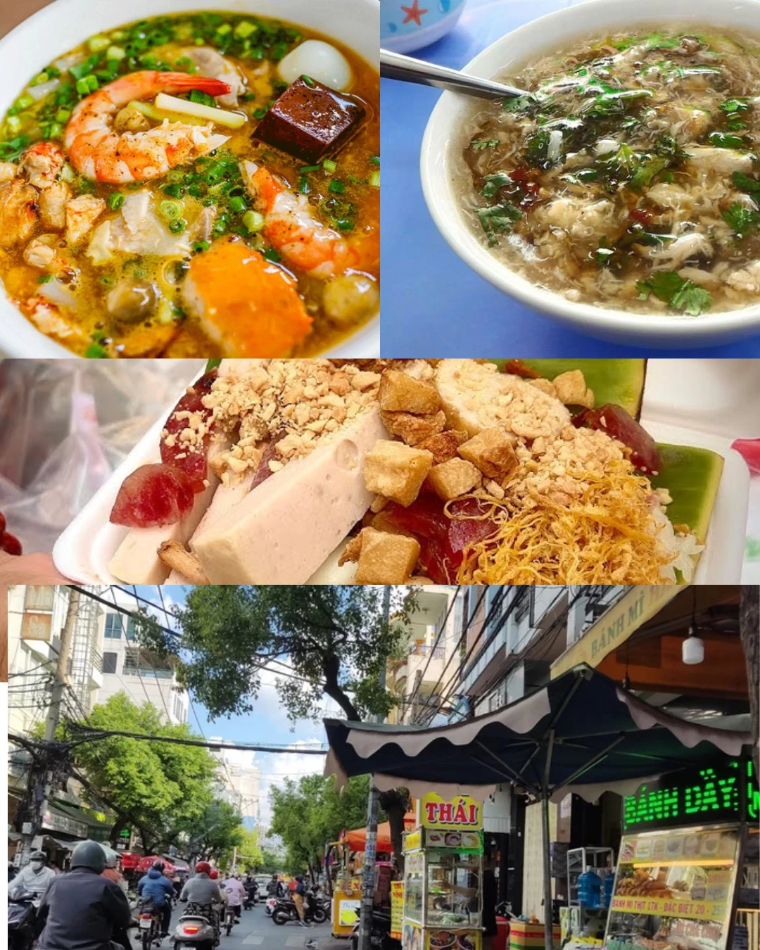 Every Vietnamese breakfast can be find on Van Kiep street Binh Thanh