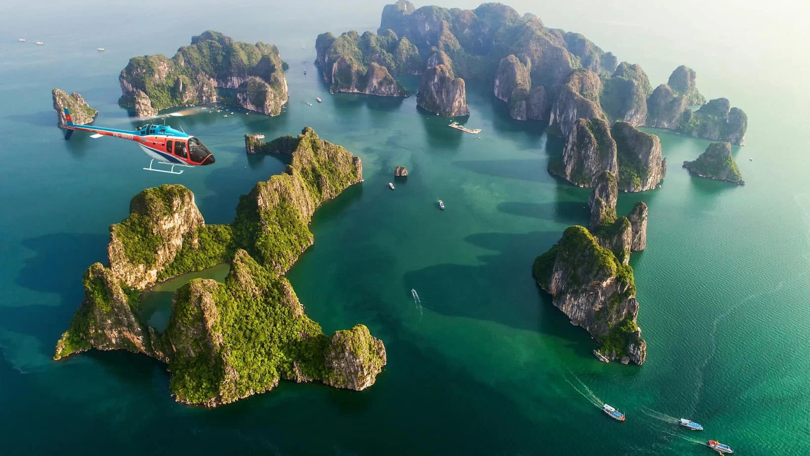 aerial view of Ha Long Bay islands northern Vietnam