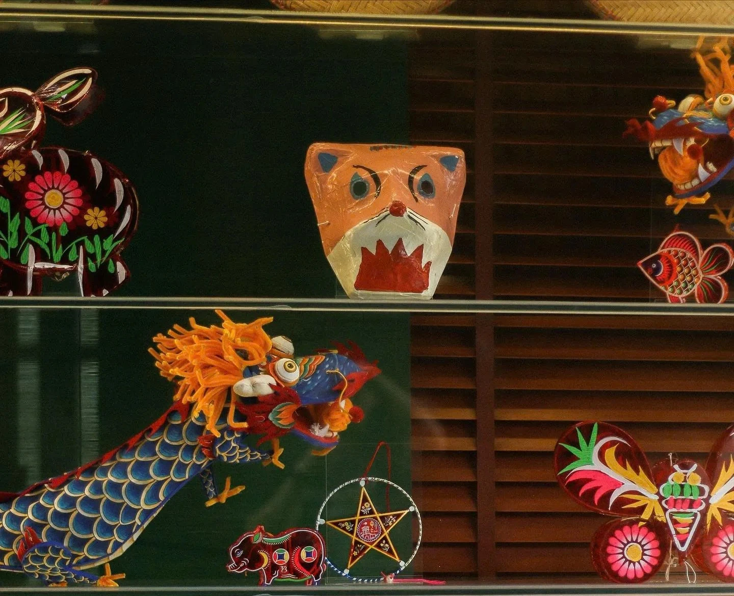 Cute lanterns at Ấp Cafe