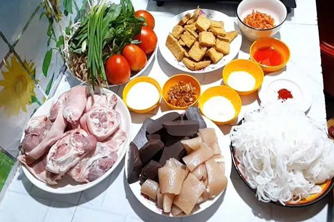 the Core Bun Rieu Ingredients