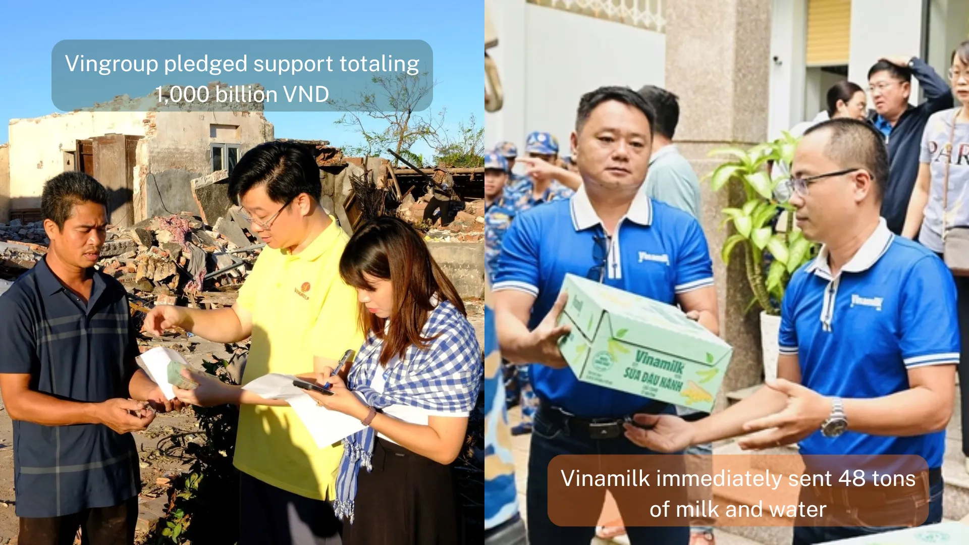 Corporation join hands to support the people