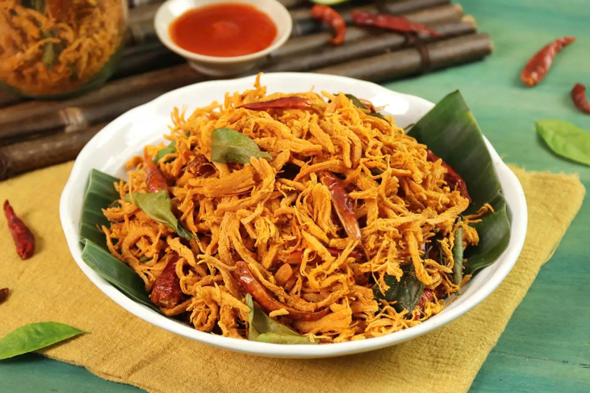 Dried Chicken with Lime Leaf Vietnamese Snack