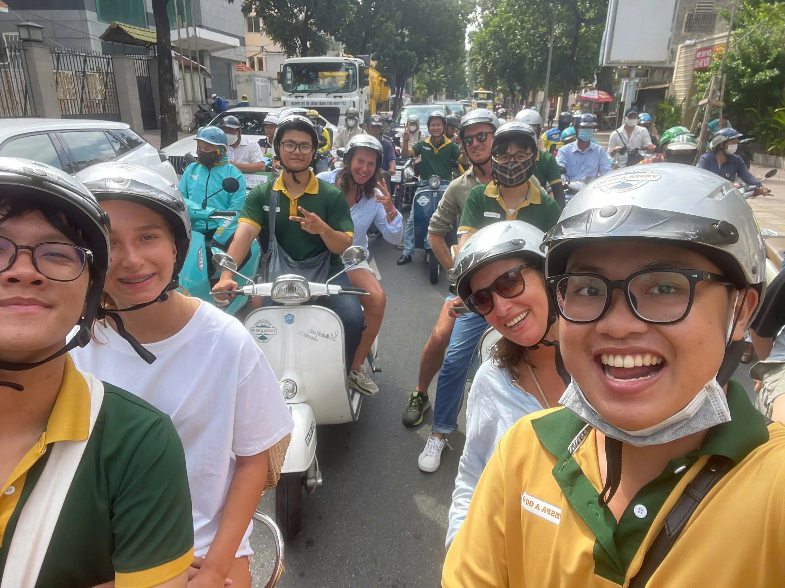 explore Saigon with Vespa A Go Go
