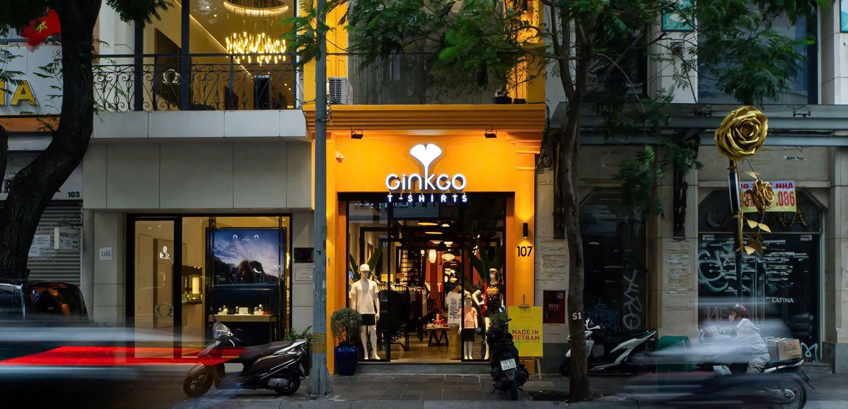 Ginkgo T-Shirts Ho Chi Minh souvenir