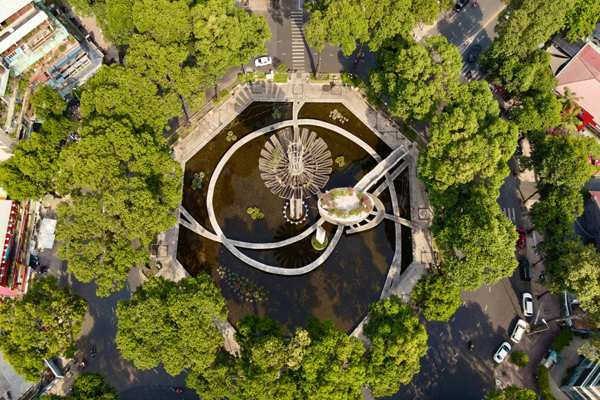 Turtle Lake - Ho Con Rua - one of District 3 most historical landmarks in Ho Chi MInh City