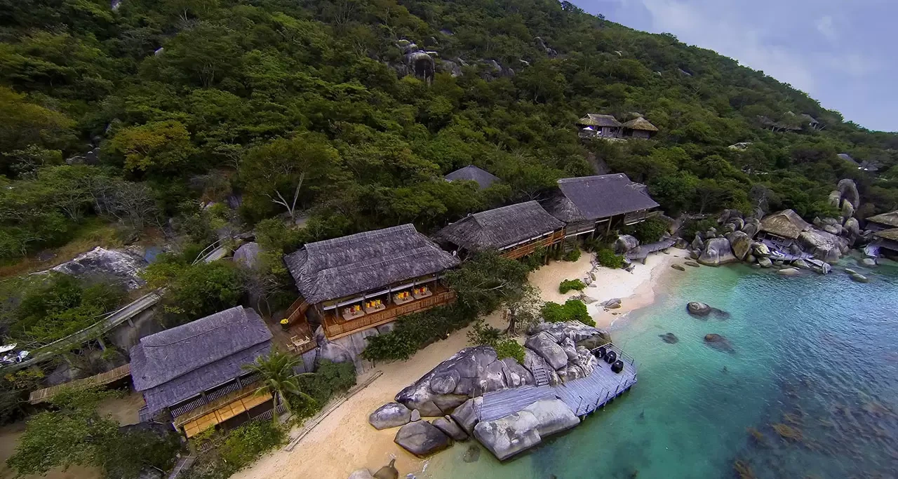 luxury beach resort in Ninh Thuan Vietnam with private coastline