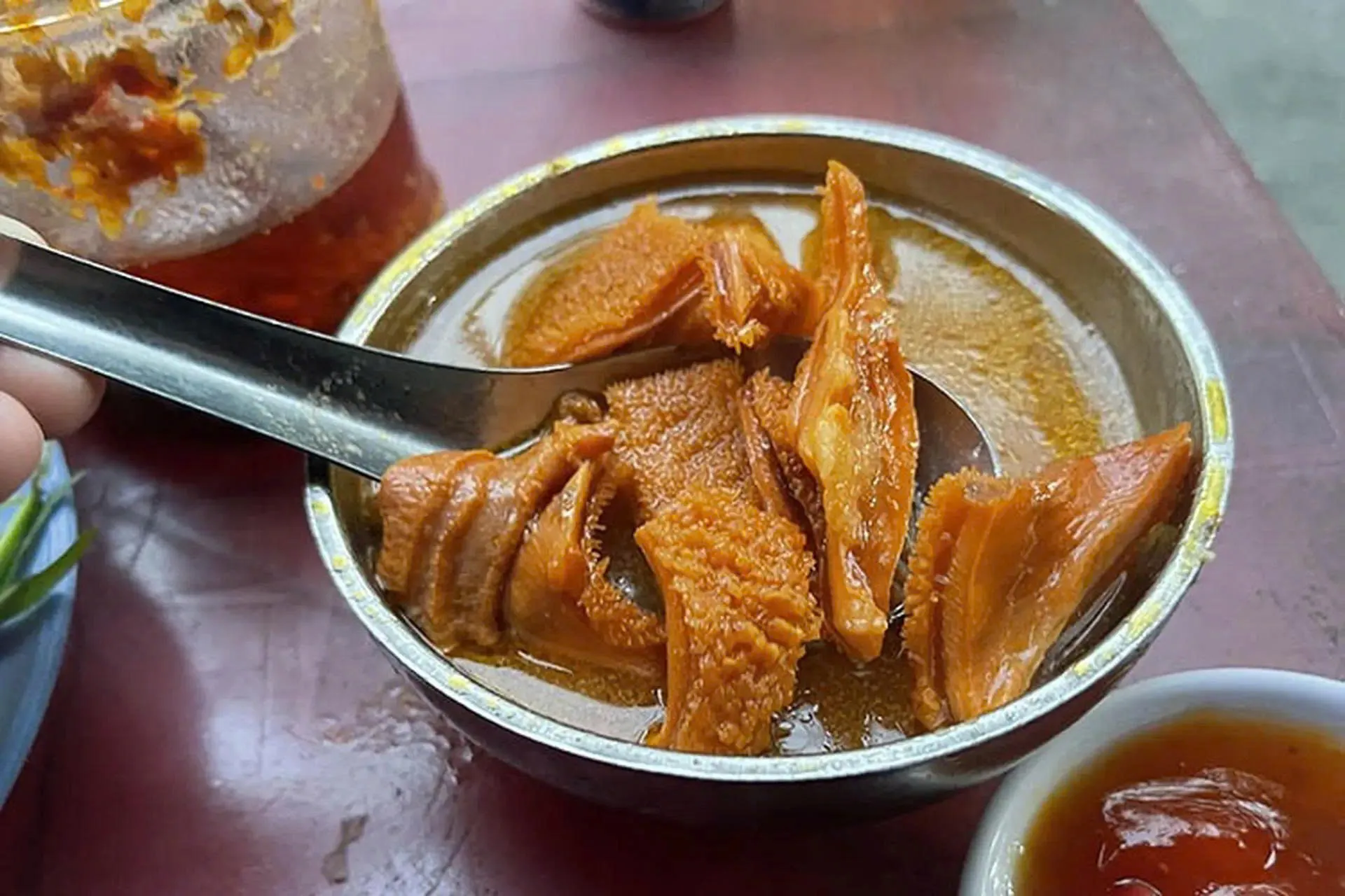 Pha lau (offal stew) street food in Saigon