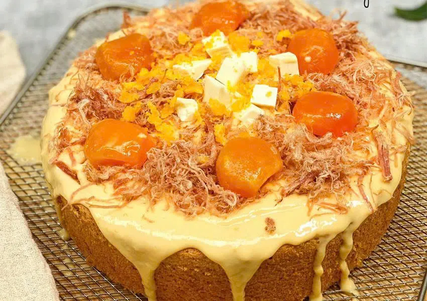 Salted Egg Sponge Cake Vietnamese Snack