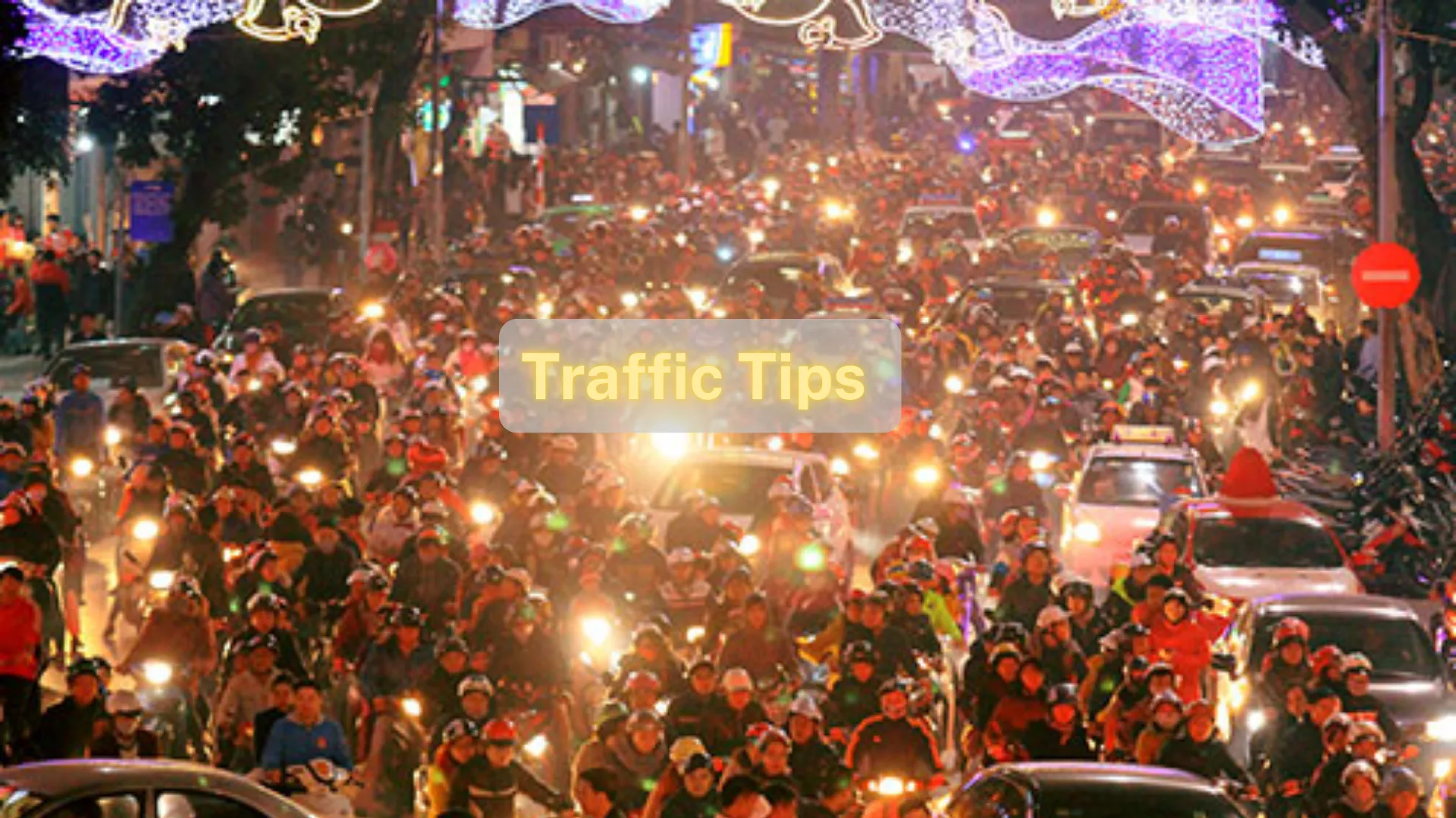 traffic tips christmas in vietnam