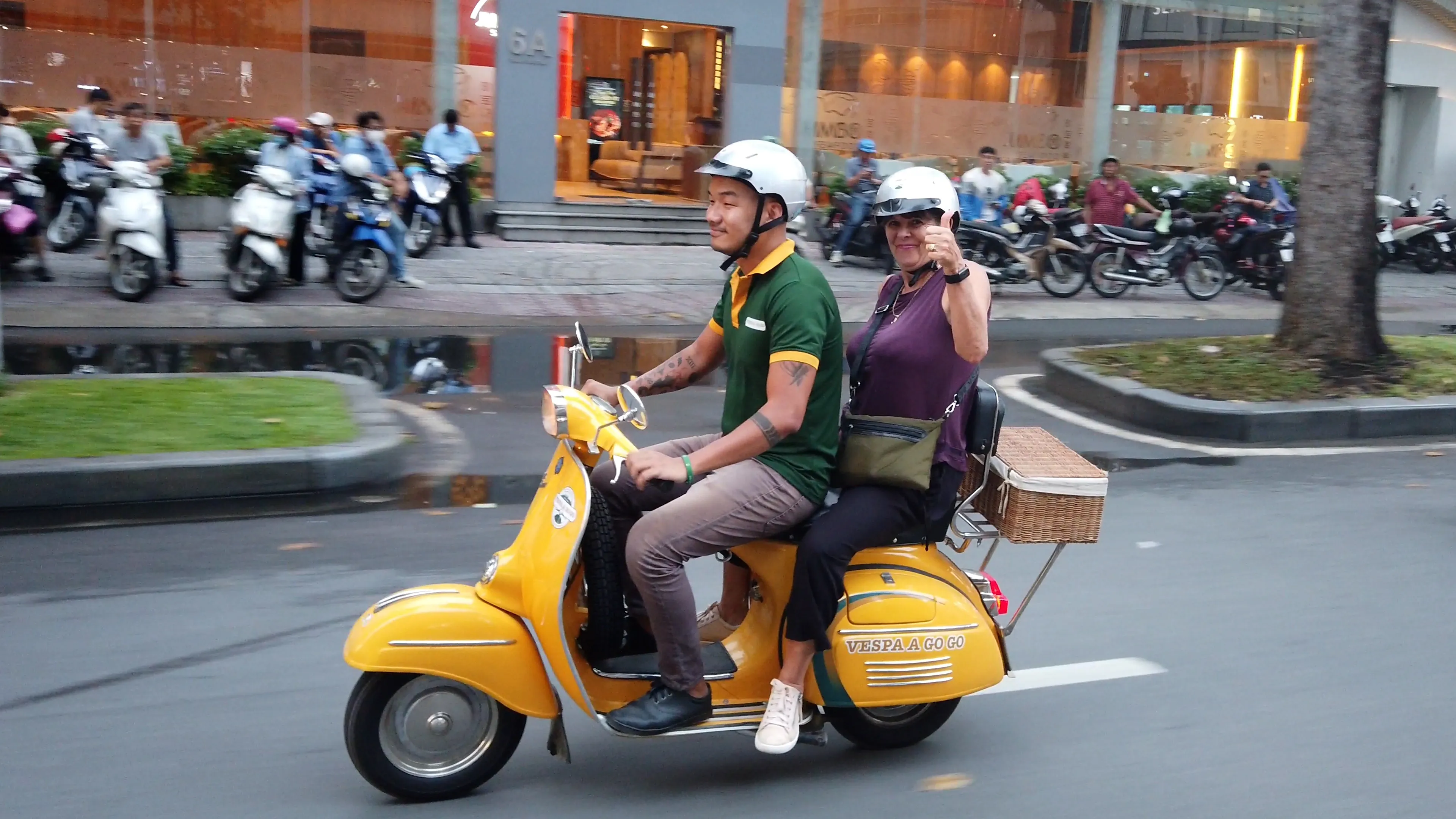 vespa a go go weather in ho chi minh
